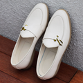 Men’s Lightweight Breathable Slip-On Shoes – Large-Size PU Leather Casual Dress Flats for Summer