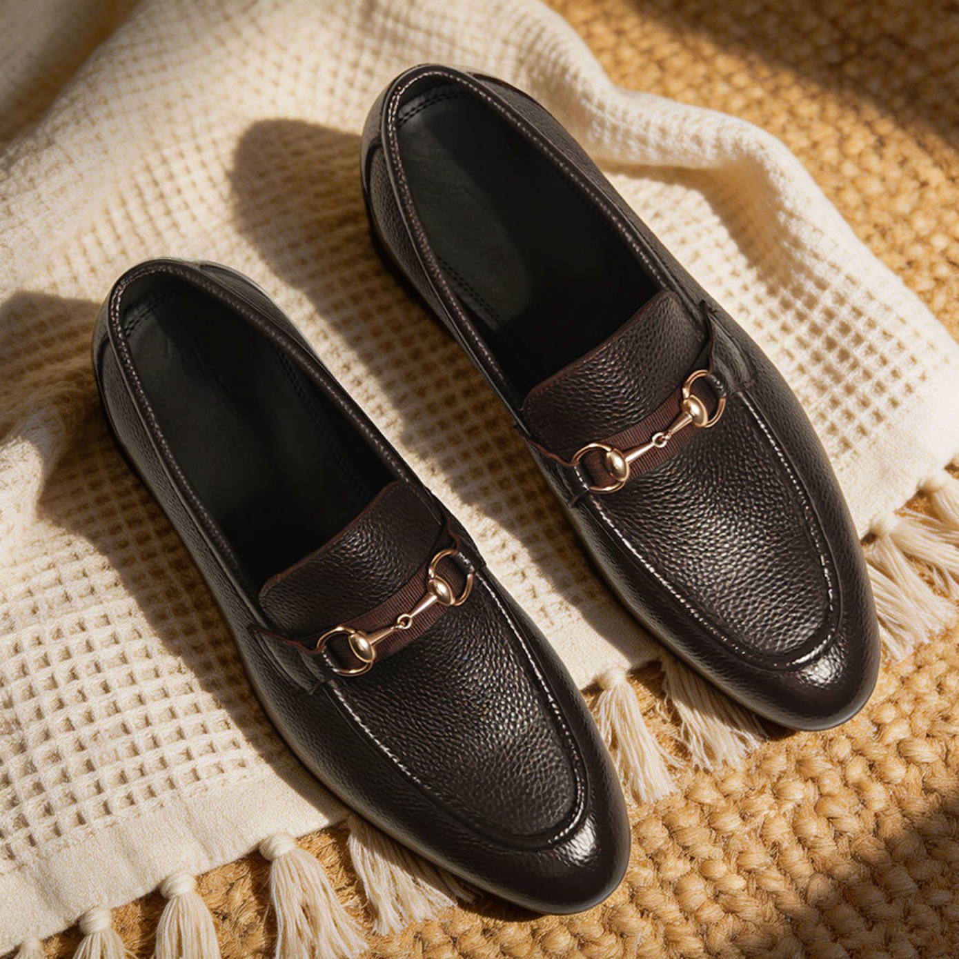 Men’s Lightweight Slip-On Loafers – Breathable Anti-Slip Casual Walking Shoes