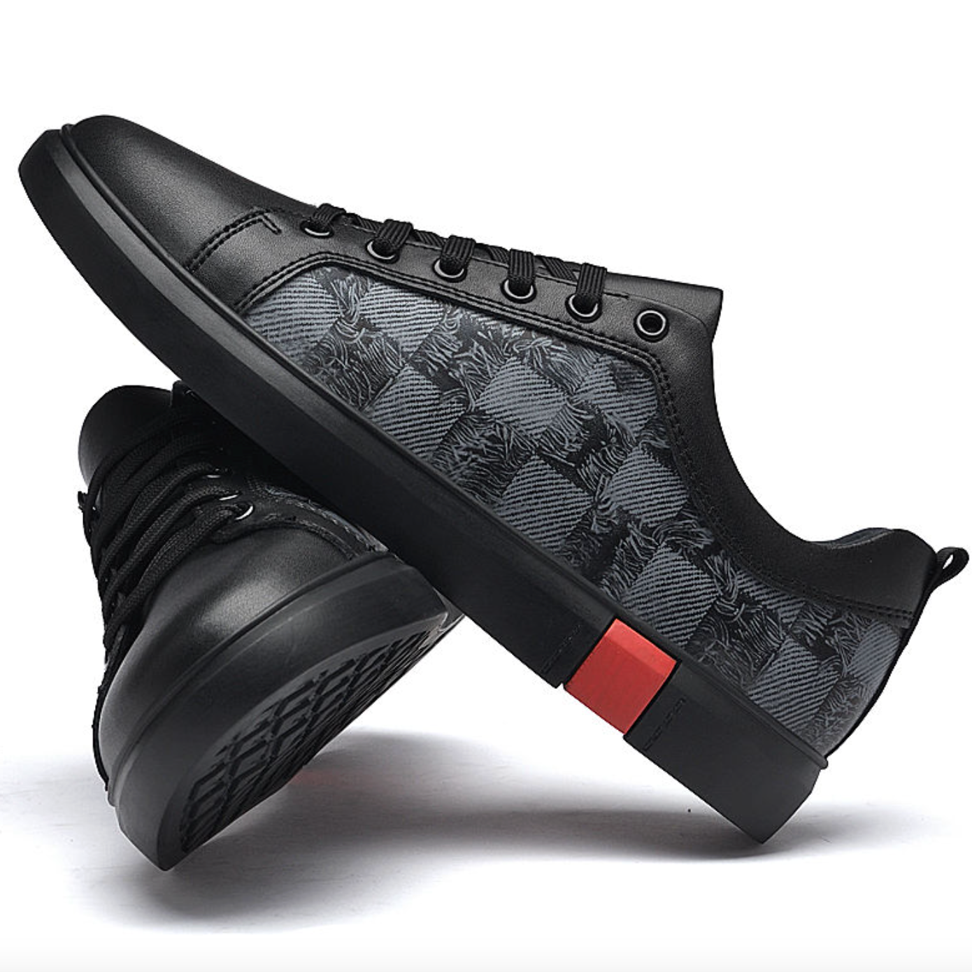 Men’s Lightweight Leather Casual Shoes – Breathable Korean-Style Flat Shoes for Spring & Autumn